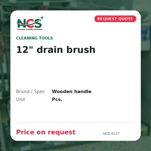 12" drain brush