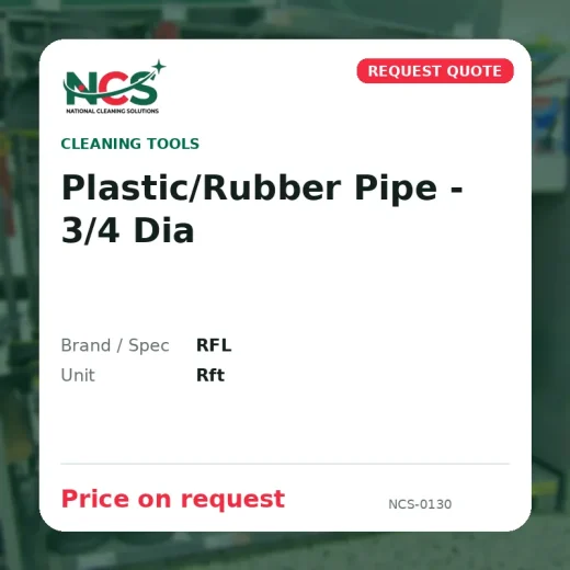 Plastic/Rubber Pipe - 3/4 Dia