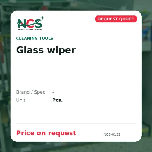 Glass wiper