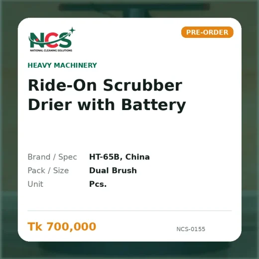 Ride-On Scrubber Drier with Battery