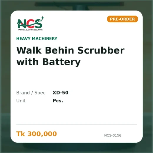 Walk Behin Scrubber with Battery