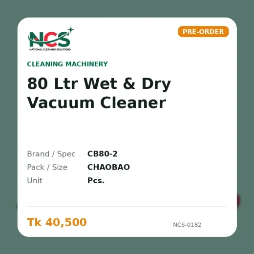 80 Ltr Wet & Dry Vacuum Cleaner